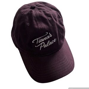 EUC Disney Tiana’s Palace Embroidered Ball Cap in Brown and White